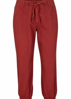 Damen bonprix Bekleidung·Kleider|Hosen|3/4 Hose aus Baumwoll-Leinen-Mix