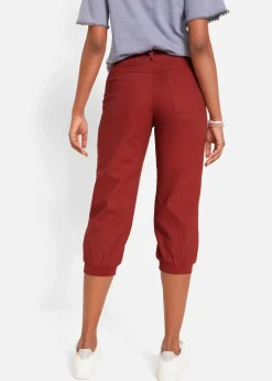 Damen bonprix Bekleidung·Kleider|Hosen|3/4 Hose aus Baumwoll-Leinen-Mix
