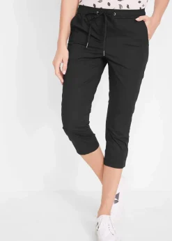 Damen bonprix Bekleidung·Kleider|Hosen|3/4- Hose mit Bindeband