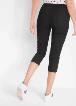 Damen bonprix Bekleidung·Kleider|Hosen|3/4- Hose mit Bindeband