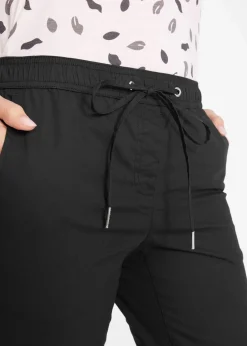 Damen bonprix Bekleidung·Kleider|Hosen|3/4- Hose mit Bindeband