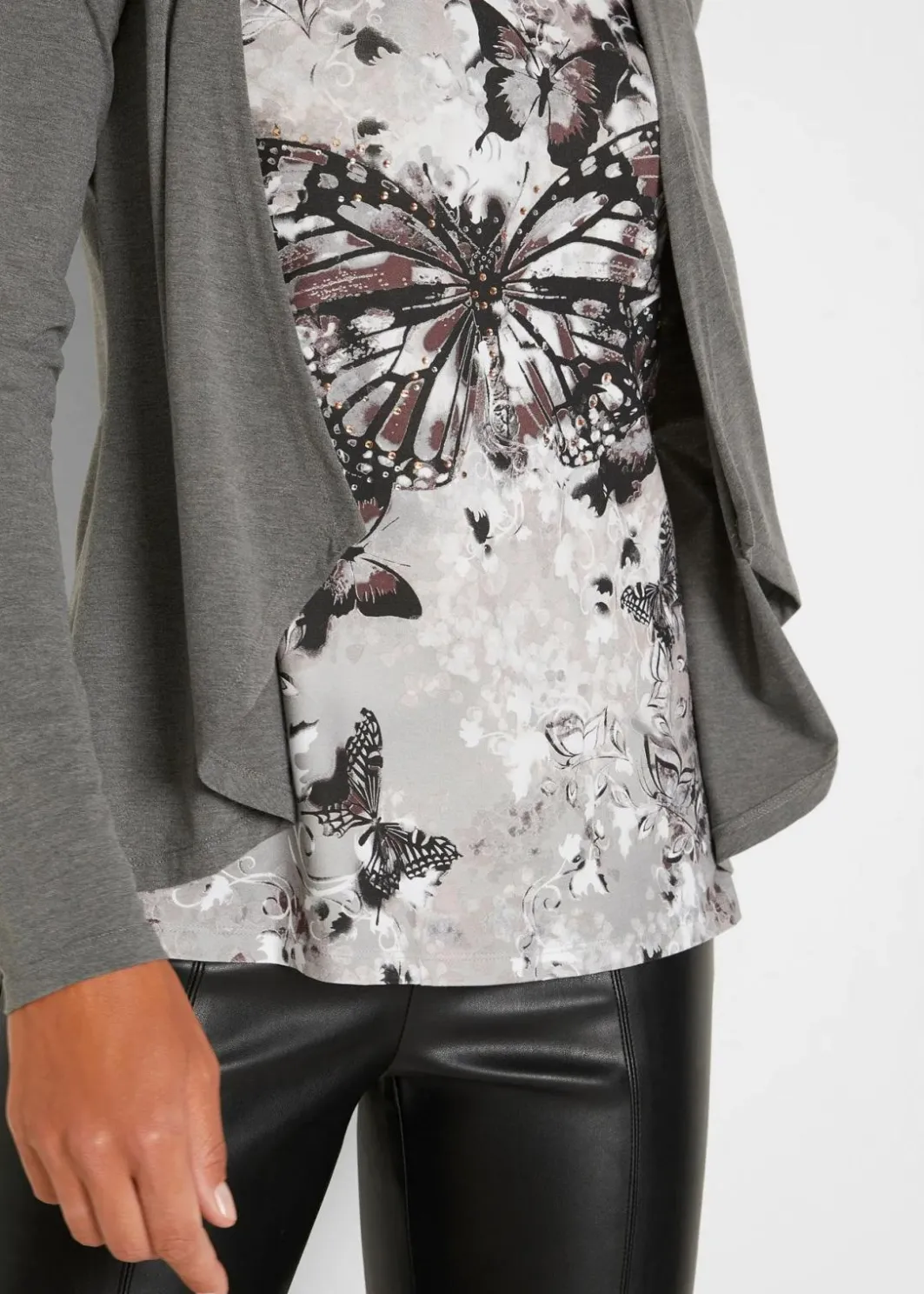 Online 2 in 1 Shirt bedruckt Damen Shirts & Tops|Nachhaltigere Materialien