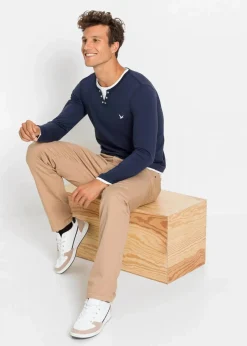 Sale 2 in 1 Shirt (2er Pack), Langarm Herren Große Größen|Basics