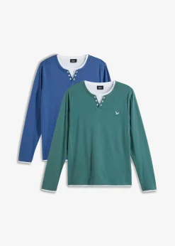 Best 2 in 1 Shirt (2er Pack), Langarm Herren Shirts & Polos|Basics