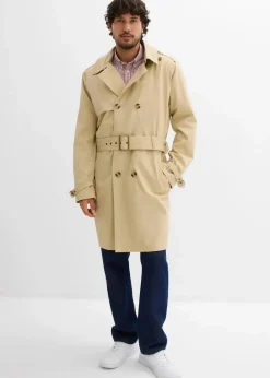 2 in 1 Trenchcoat mit abnehmbarer Kapuze, wasserabweisend Herren Große Größen|Jacken & Mäntel