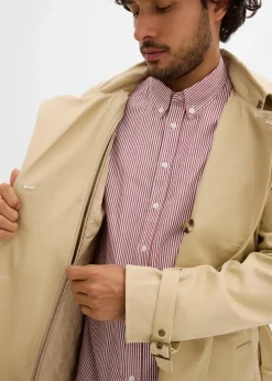 2 in 1 Trenchcoat mit abnehmbarer Kapuze, wasserabweisend Herren Große Größen|Jacken & Mäntel