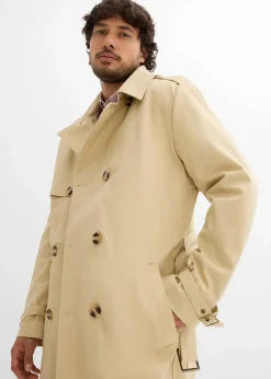 2 in 1 Trenchcoat mit abnehmbarer Kapuze, wasserabweisend Herren Große Größen|Jacken & Mäntel