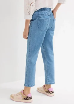 Clearance 7/8 Schlupfhose Mid Waist Kinder Mädchen 9-16 Jahre·Jeans