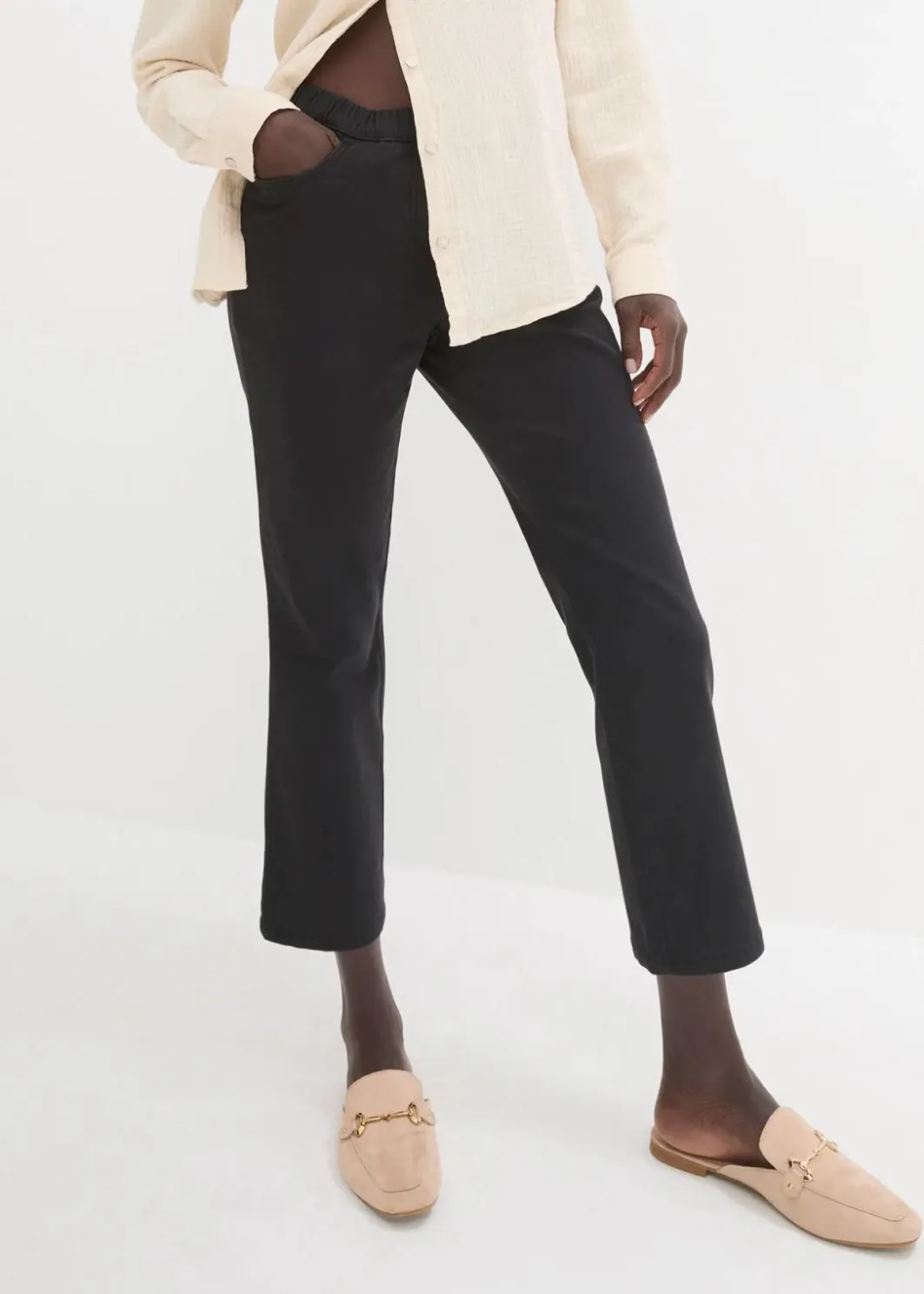 Damen bonprix Hosen|Bekleidung·Kleider|7/8 Schlupfhose mit Stretch