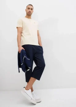 Herren bonprix Große Größen|Hosen|3/4 Sweathose in Denimoptik mit Komfortbund
