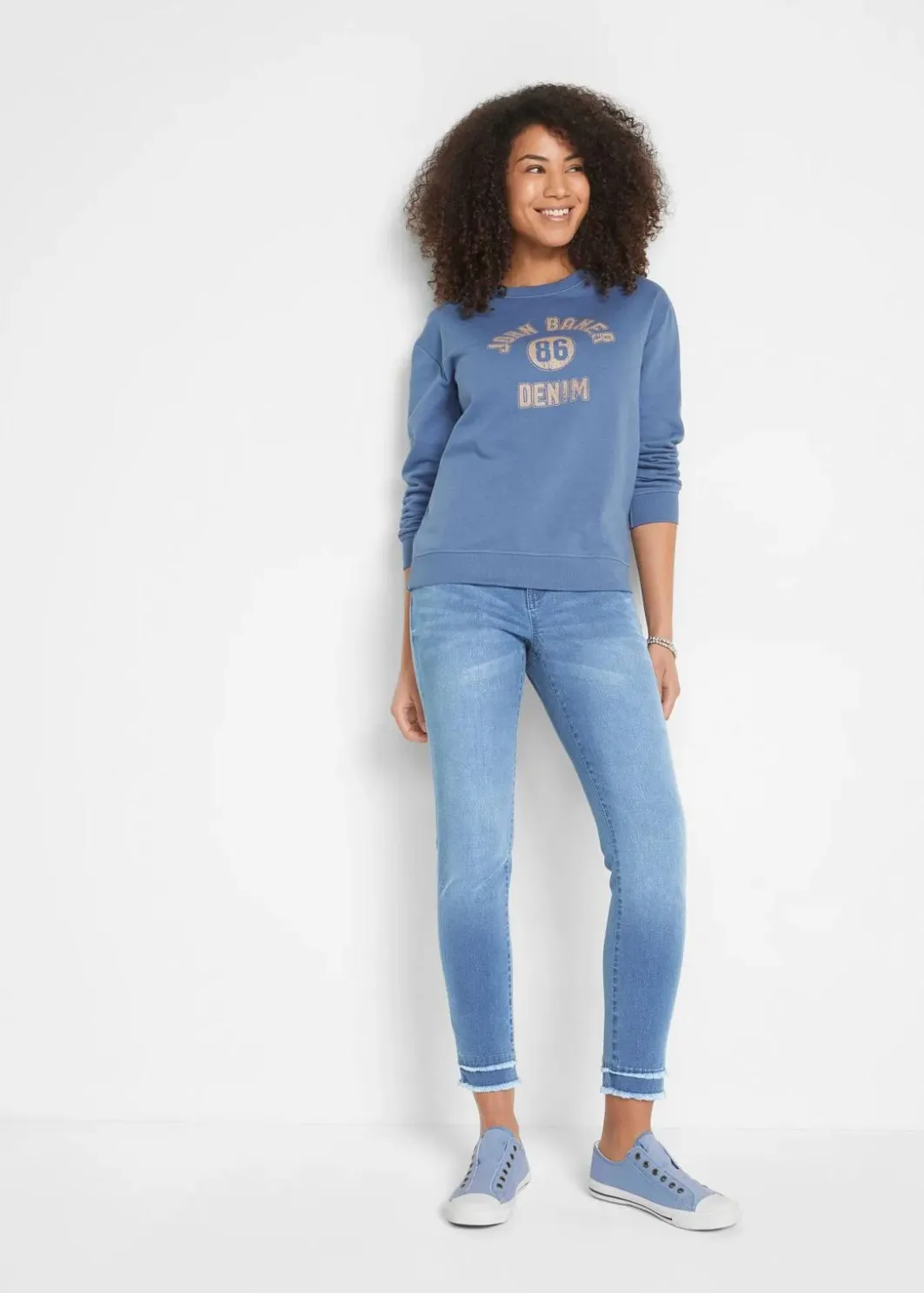 Damen bonprix Bekleidung·Shirts & Tops|Jeans|7/8 Ultra-Soft-Jeans