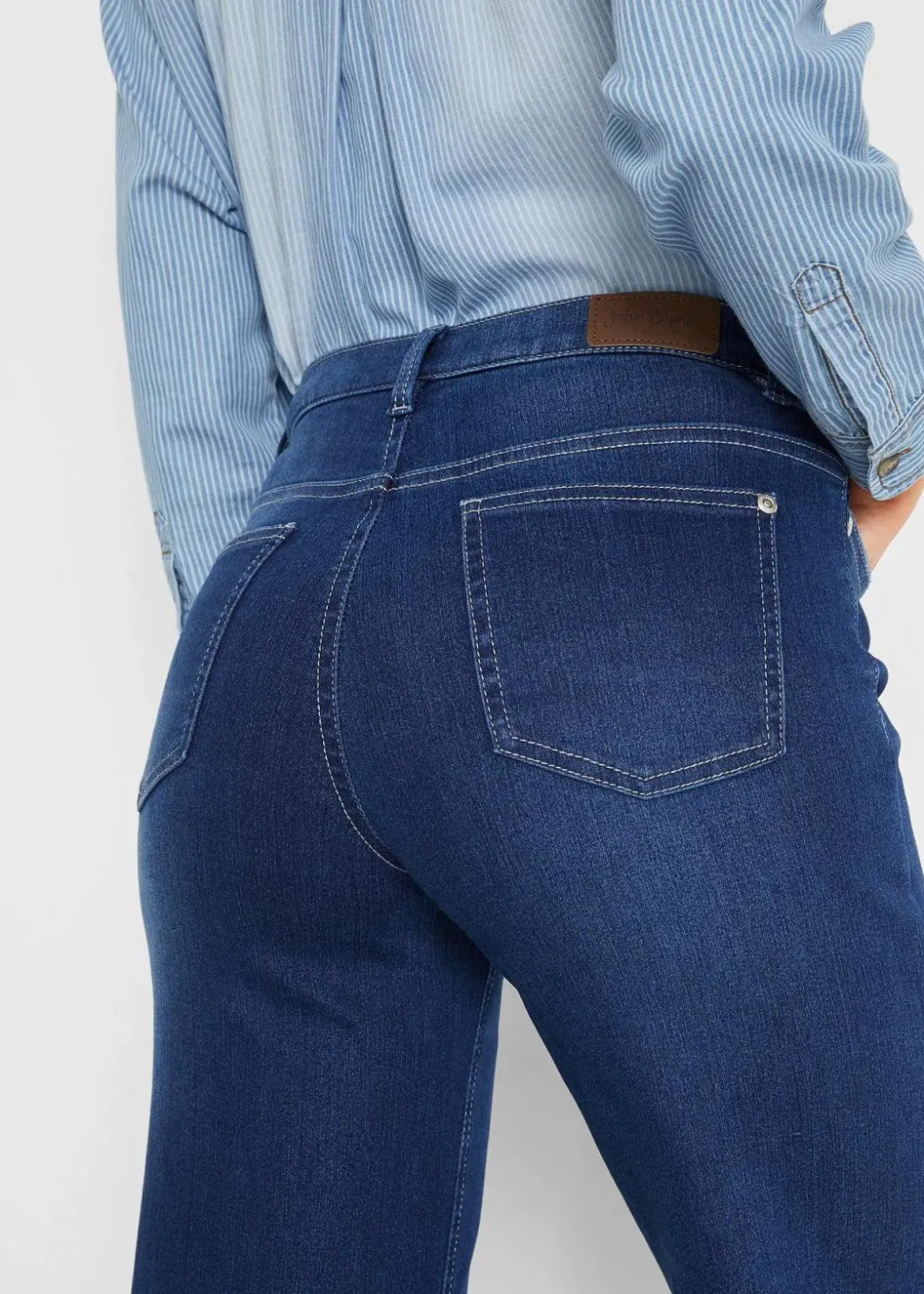 Damen bonprix Bekleidung·Shirts & Tops|Jeans|7/8 Ultra-Soft-Jeans, Culotte