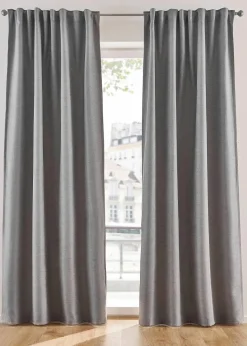 bonprix Vorhänge|Abdunkelnde Vorhänge mit Struktur (2er Pack)