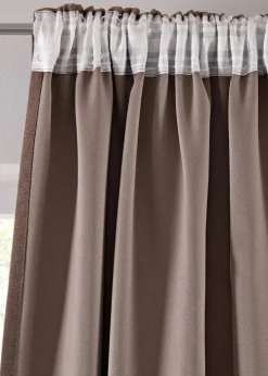bonprix Vorhänge|Abdunkelnde Vorhänge mit Struktur (2er Pack)