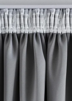 Clearance Abdunkelnder Vorhang mit Glanz Druck (1er Pack) Vorhänge
