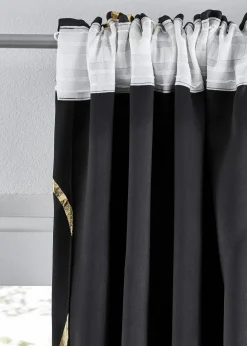 bonprix Vorhänge|Abdunkelnder Vorhang mit Glanz Druck (1er Pack)