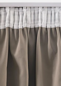 Outlet Abdunkelnder Vorhang mit Glanz Druck (1er Pack) Vorhänge