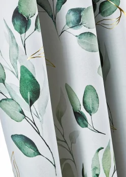 bonprix Vorhänge|Abdunkelnder Vorhang mit floralem Glanz Druck (1er Pack)