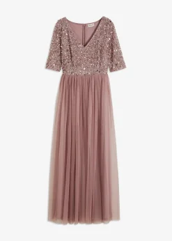 Clearance Abendkleid aus zartem Tüll mit Paillettenstickerei Damen Kleider|Festliche Mode