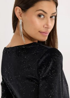 Damen bonprix Bekleidung·Pullover & Strickjacken|Festliche Mode|Abendkleid mit Glitzer