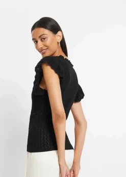 Damen bonprix Strickmode|Shirts & Tops|Ajour knit Shirt