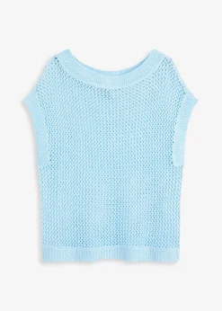 Damen bonprix Bekleidung·Umstandsmode|Bekleidung·Jeans|Ajour Pullover aus glänzendem Bändchengarn