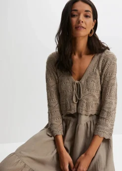 New Ajour-Bolero Damen Bekleidung·Umstandsmode|Strickmode