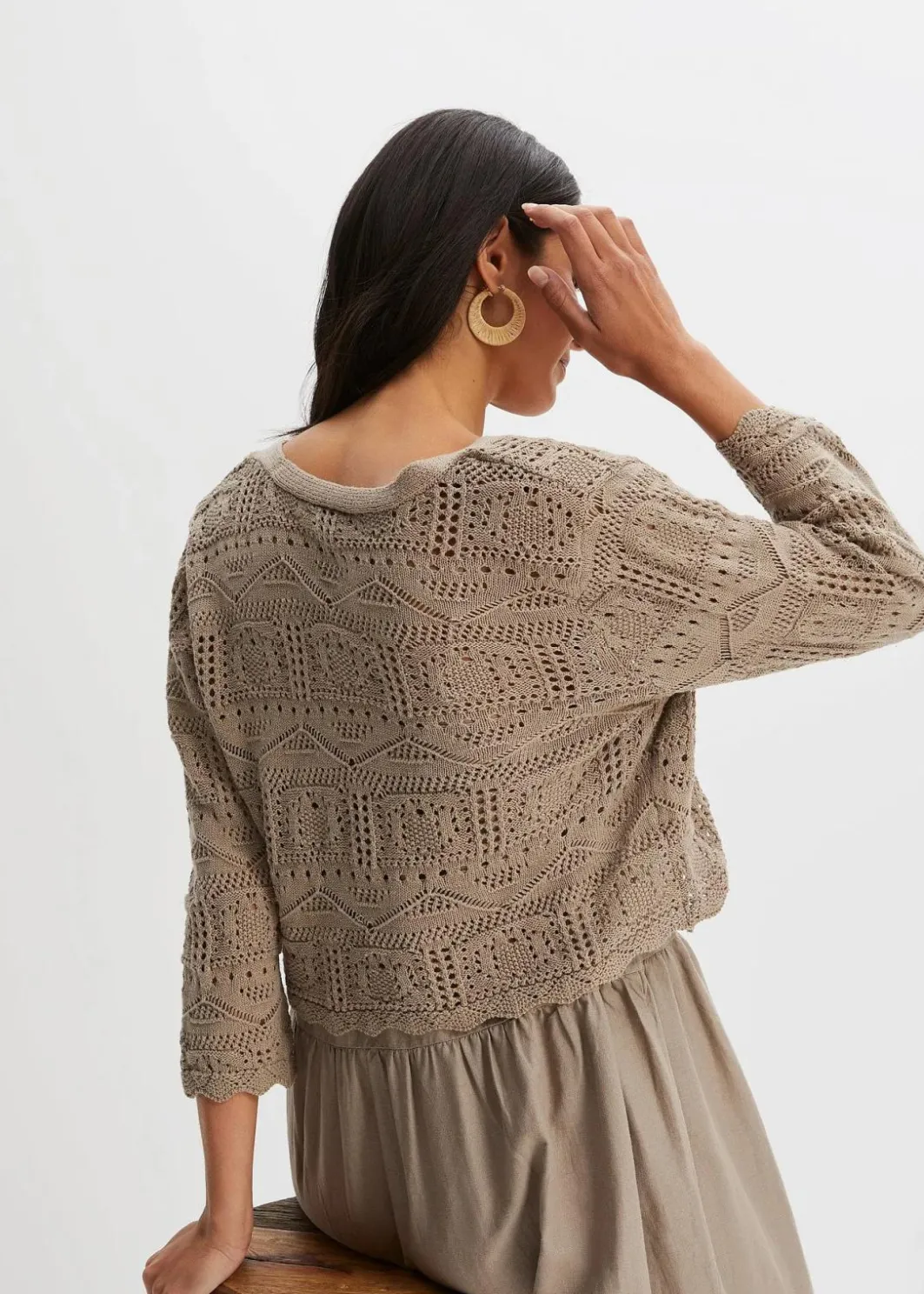New Ajour-Bolero Damen Bekleidung·Umstandsmode|Strickmode