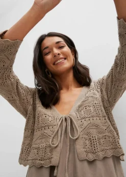 New Ajour-Bolero Damen Bekleidung·Umstandsmode|Strickmode