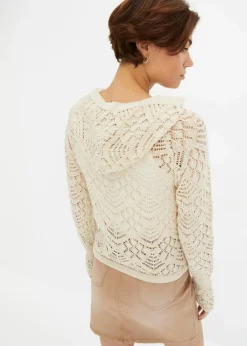 Damen bonprix Strickmode|Pullover & Strickjacken|Ajour-Pullover