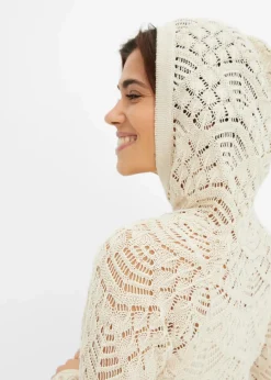 Damen bonprix Strickmode|Pullover & Strickjacken|Ajour-Pullover