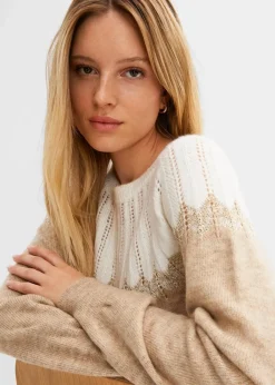 Clearance Ajour-Pullover Damen Pullover & Strickjacken|Strickmode