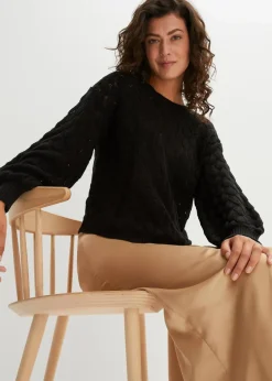 Damen bonprix Bekleidung·Umstandsmode|Strickmode|Ajour-Pullover