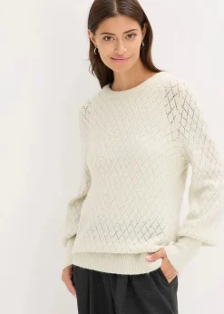 Damen bonprix Bekleidung·Umstandsmode|Bekleidung·Jeans|Ajour-Pullover