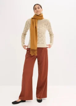 Damen bonprix Bekleidung·Umstandsmode|Bekleidung·Jeans|Ajour-Pullover aus Baumwolle