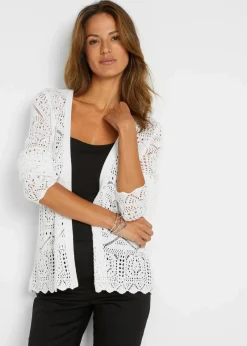 Damen bonprix Bekleidung·Umstandsmode|Strickmode|Ajour-Strickjacke