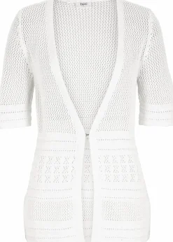 Damen bonprix Bekleidung·Umstandsmode|Bekleidung·Jeans|Ajour-Strickjacke