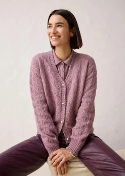 Hot Ajour-Strickjacke mit Wolle Damen Bekleidung·Umstandsmode|Bekleidung·Jeans