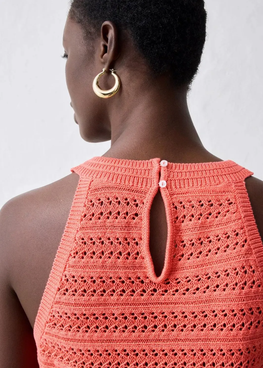 Damen bonprix Bekleidung·Umstandsmode|Premium|Ajour-Stricktop mit Leinenanteil