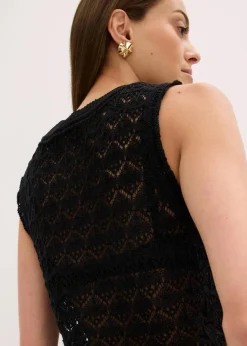 Damen bonprix Strickmode|Shirts & Tops|Ajour-Top