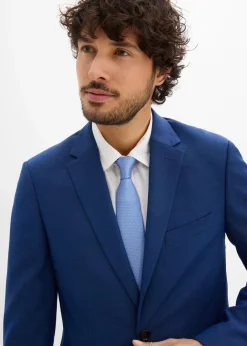 Herren bonprix Große Größen|Anzüge & Sakkos|Anzug mit Krawatte (3-tlg.Set), Slim Fit
