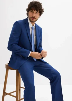 Herren bonprix Große Größen|Anzüge & Sakkos|Anzug mit Krawatte (3-tlg.Set), Slim Fit