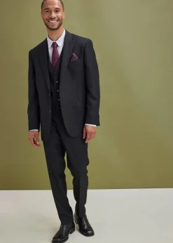 Herren bonprix Große Größen|Anzüge & Sakkos|Anzug mit Weste und Krawatte (4-tlg. Set), Regular Fit