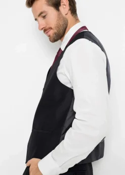 Herren bonprix Große Größen|Anzüge & Sakkos|Anzug mit Weste und Krawatte (4-tlg. Set), Regular Fit