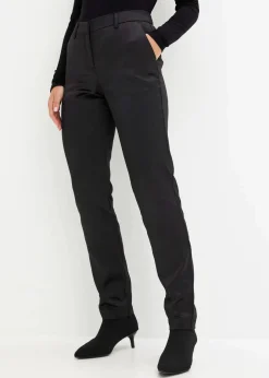 Discount Anzughose aus feinem Satin Damen Hosen|Festliche Mode