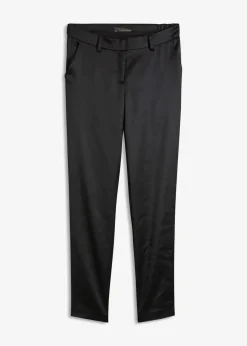 Damen bonprix Kurzgrößen|Bekleidung·Kleider|Anzughose aus feinem Satin