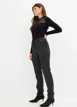 Damen bonprix Kurzgrößen|Bekleidung·Kleider|Anzughose aus feinem Satin