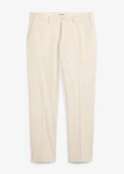 Herren bonprix Große Größen|Anzüge & Sakkos|Anzugshose aus luftigem Leinen-Mix, Regular Fit