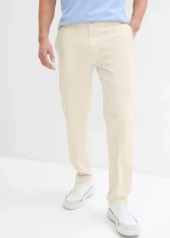 Herren bonprix Große Größen|Anzüge & Sakkos|Anzugshose aus luftigem Leinen-Mix, Regular Fit