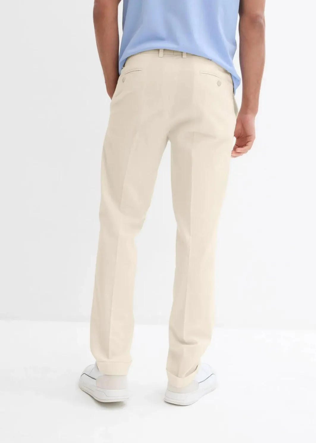 Herren bonprix Große Größen|Anzüge & Sakkos|Anzugshose aus luftigem Leinen-Mix, Regular Fit